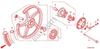 REAR WHEEL (AFX110CS/MCS) for Honda WAVE 110 Casted wheels, Kick start 2011