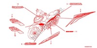 STICKERS (AFX110CSA/MCSA/SA) for Honda WAVE 110 Casted wheels, Kick start 2012