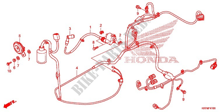 WIRE HARNESS/BATTERY for Honda BEAT 110 2017 CBS 2018