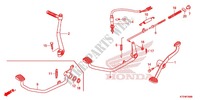 PEDAL for Honda WAVE 125, Front disk, Rear brake disk 2017