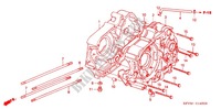CRANKCASE (C100) for Honda EX5 DREAM 100, Kick start 2012