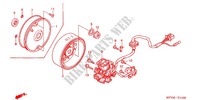 LEFT CRANKCASE COVER   ALTERNATOR (2) for Honda EX5 DREAM 100, Kick start 2012