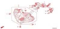 HEADLIGHT for Honda WAVE 110 R, Spoked wheels, Kick start 2012
