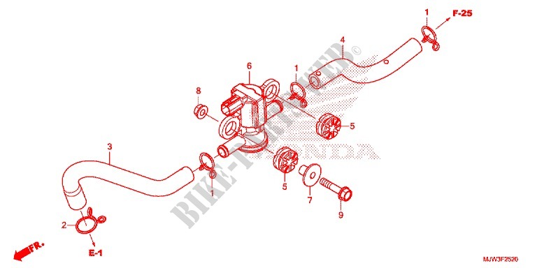 AIR INJECTION SOLENOID VALVE for Honda CB 500 X 2017