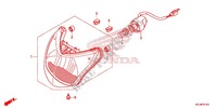 HEADLIGHT (NSC110CSD/E) for Honda SPACY 110 2012