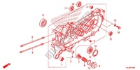 LEFT CRANKCASE for Honda SPACY 110 2012