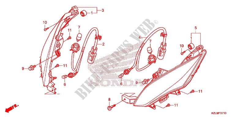 FRONT INDICATOR for Honda SPACY 110 SPECIAL EDITION 2015
