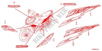 STICKERS (AFX110MCSC/SC) for Honda WAVE 110 RS, Casted wheels, Electric start 2012