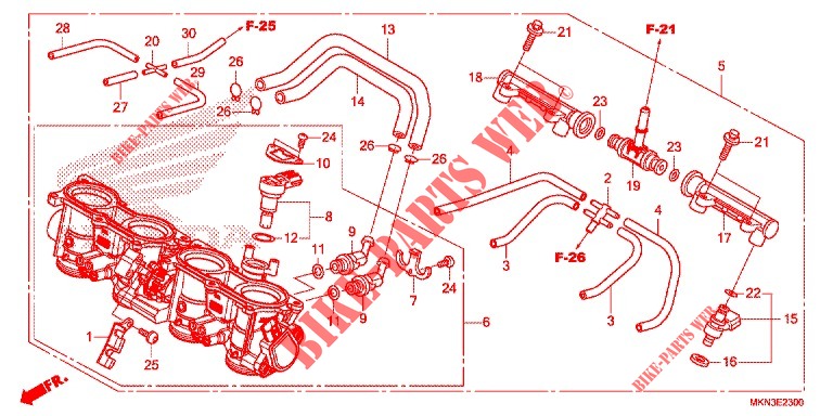 THROTTLE BODY for Honda CB 650 R 2019