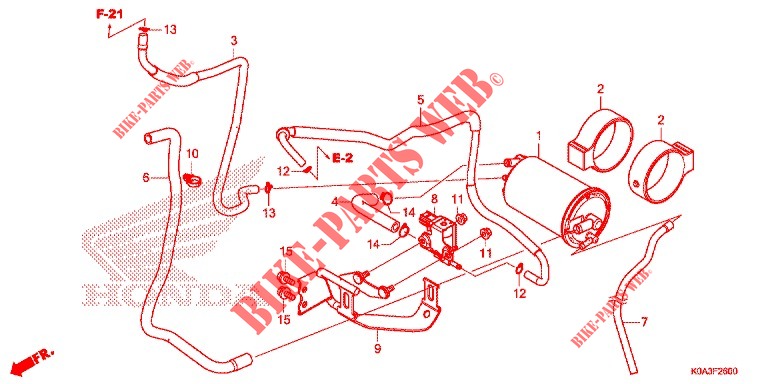 AIR INJECTION SYSTEM for Honda CB 250 R ABS 2019