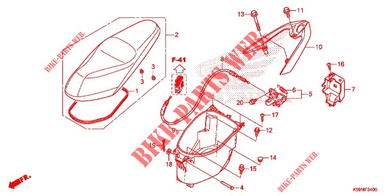 LUGGAGE BOX for Honda VARIO 150 2018