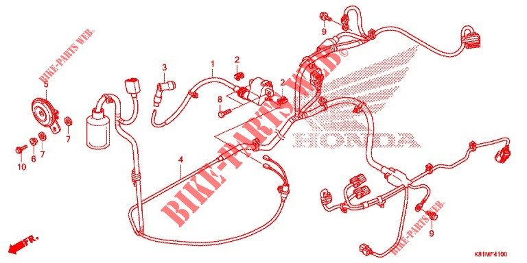 WIRE HARNESS/BATTERY for Honda BEAT 110 2019