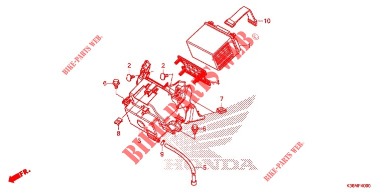 TOOLS   BATTERY BOX for Honda PCX 150 2015