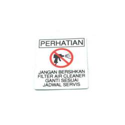 LABEL.AIR/C ELEMENT NOTICE